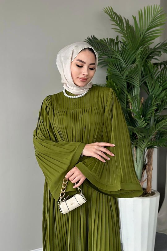 Pleated Maxi