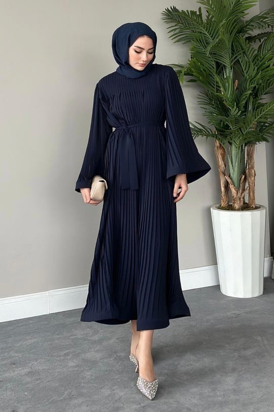 Pleated Maxi