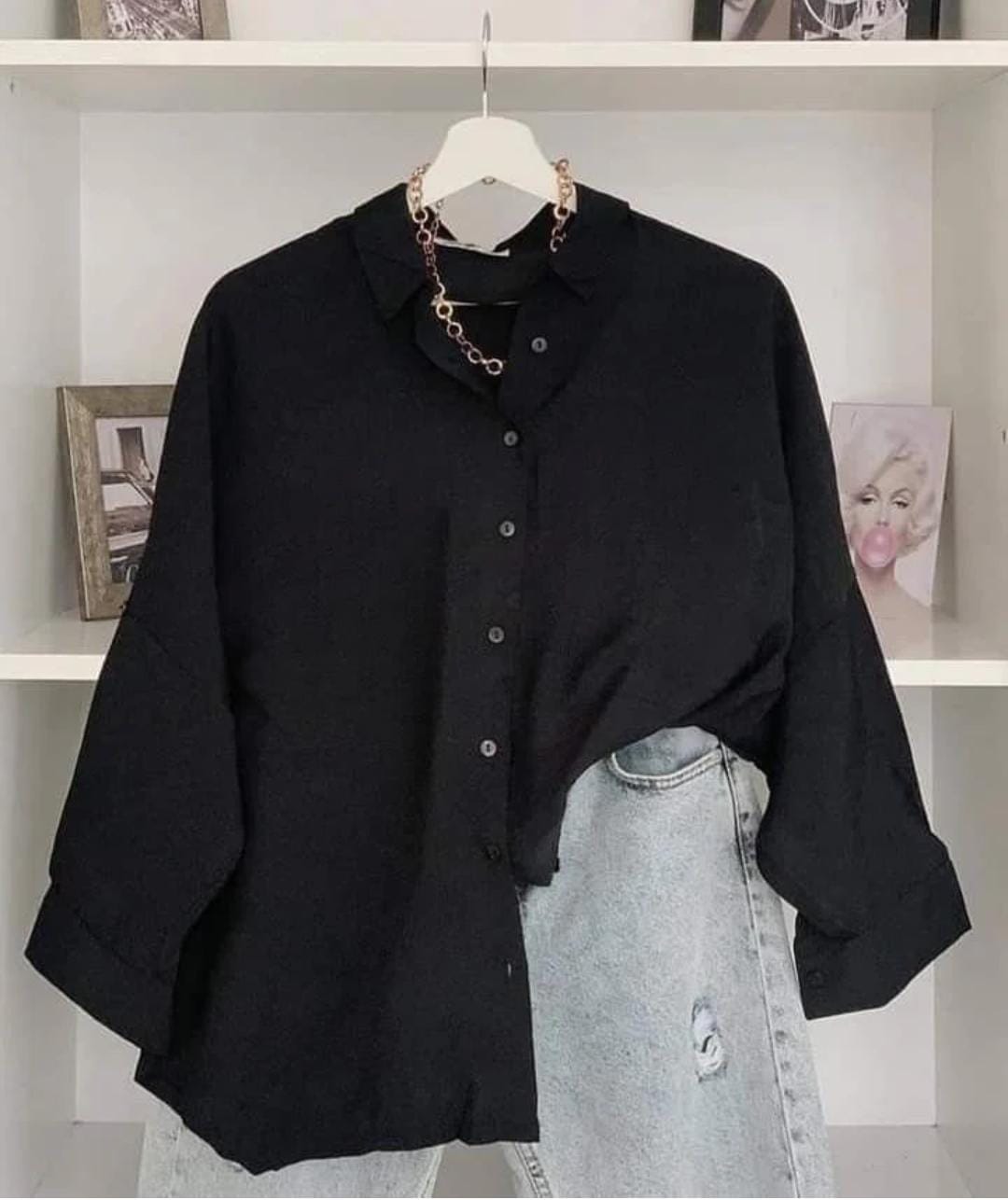 Black button down shirt II