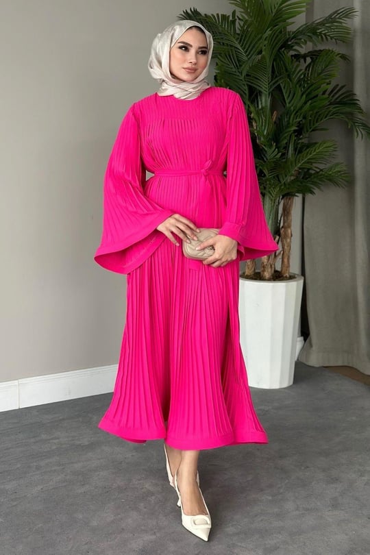Pleated Maxi