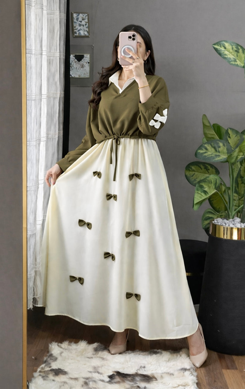Grace Bow Maxi Set