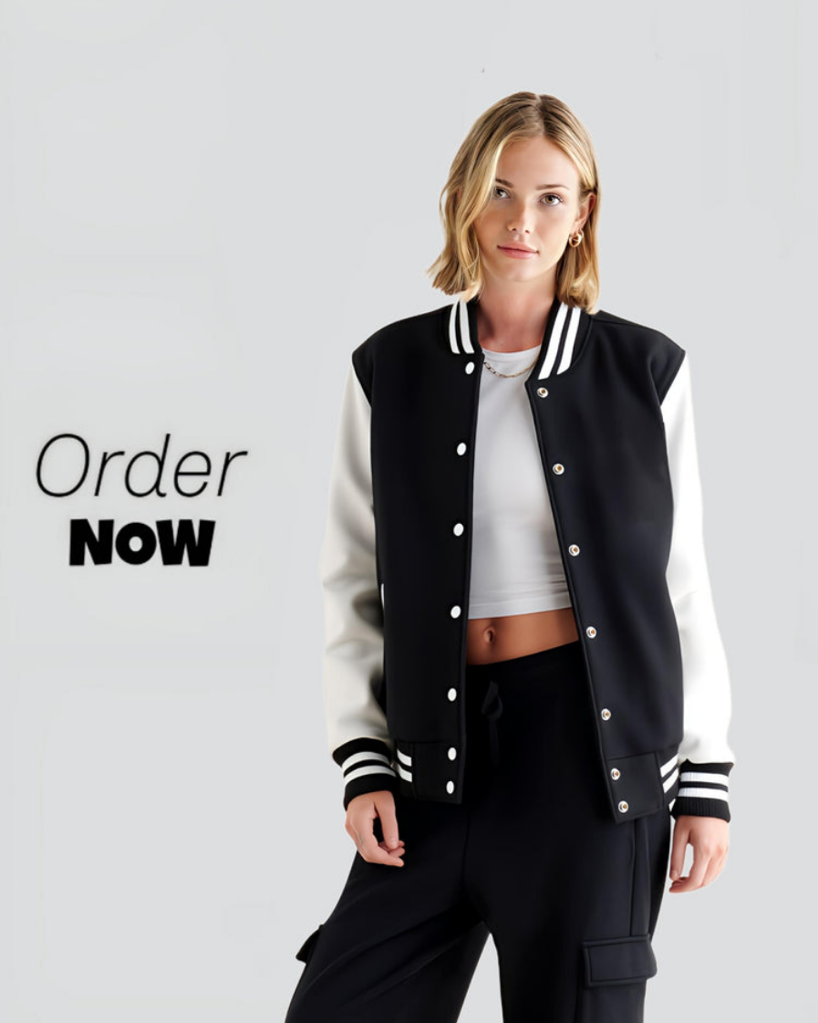 Varsity Jacket Black and White