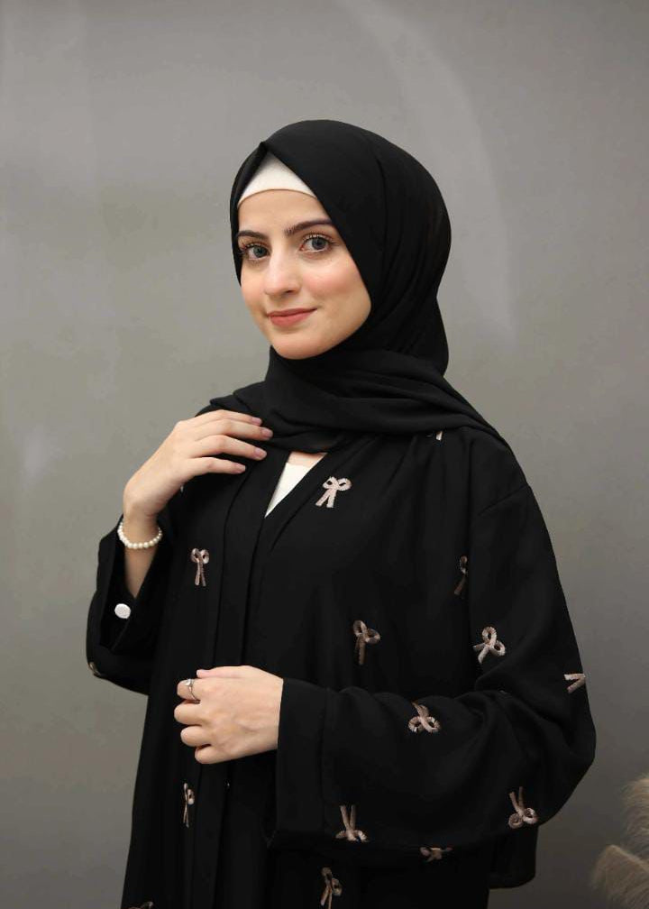 Bow Embroidery Abaya I Timeless Elegance by Joylo