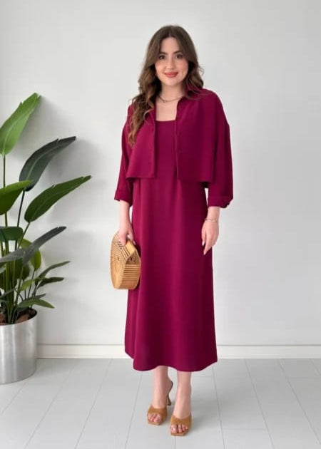 Summer Maxi with Cropped Jacket