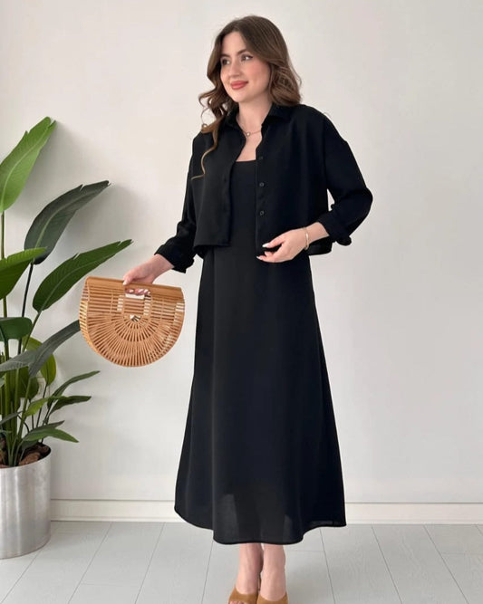 Summer Maxi with Cropped Jacket