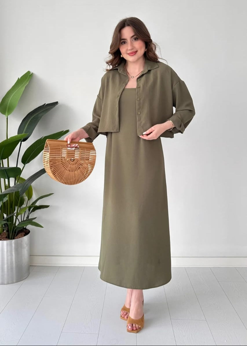 Summer Maxi with Cropped Jacket