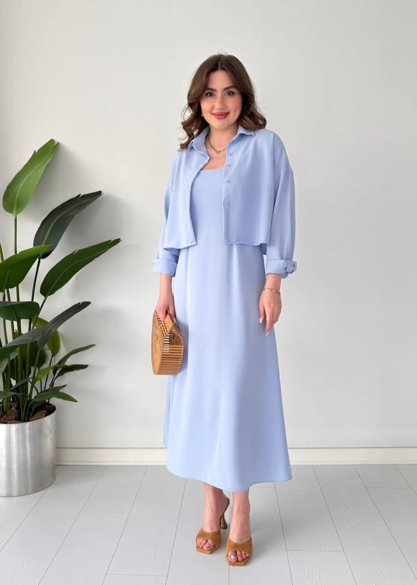 Summer Maxi with Cropped Jacket