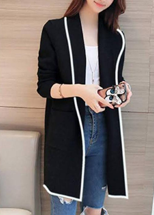 Women’s Lapel Casual Long Fleece Coat