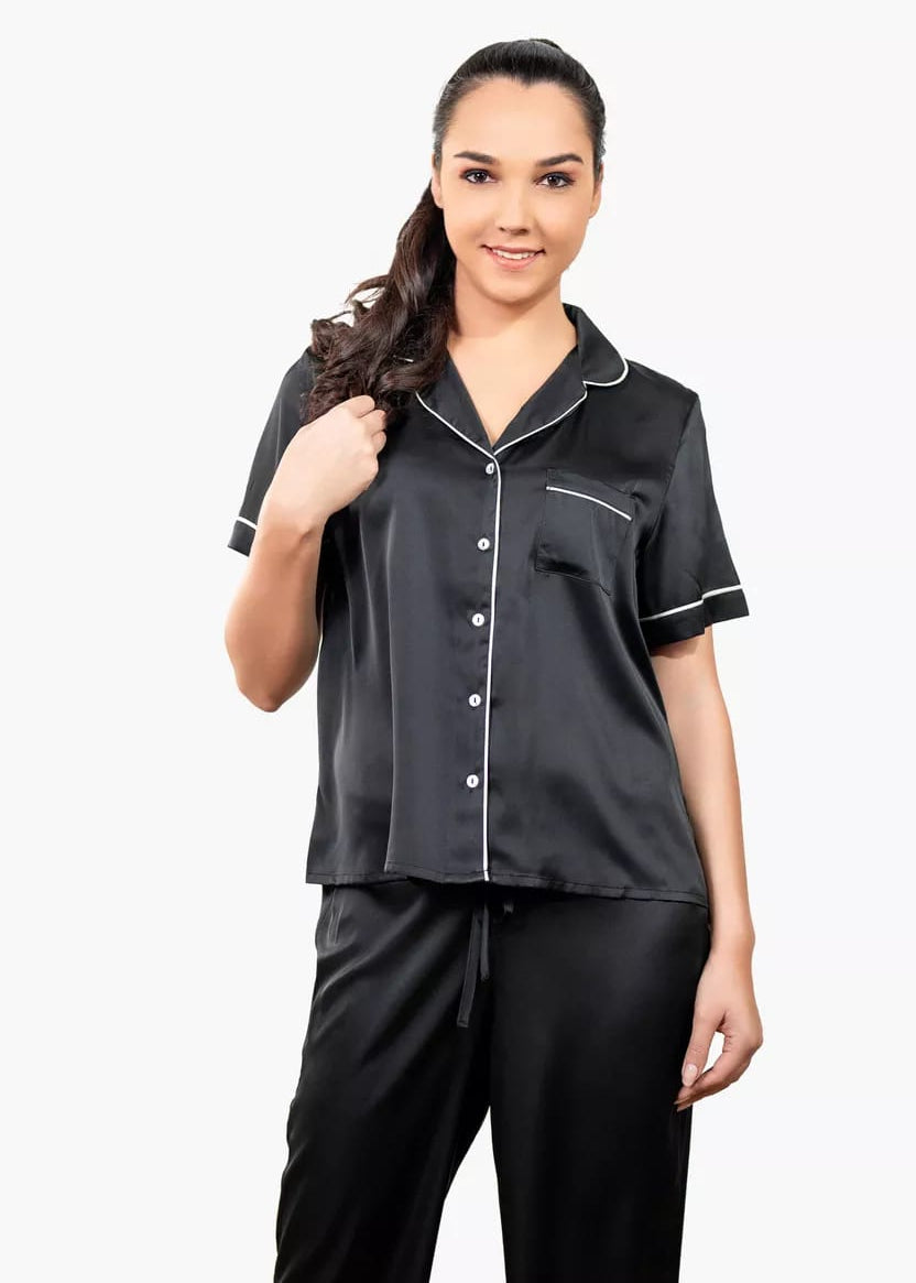 Pipin Silk Night Suit Set