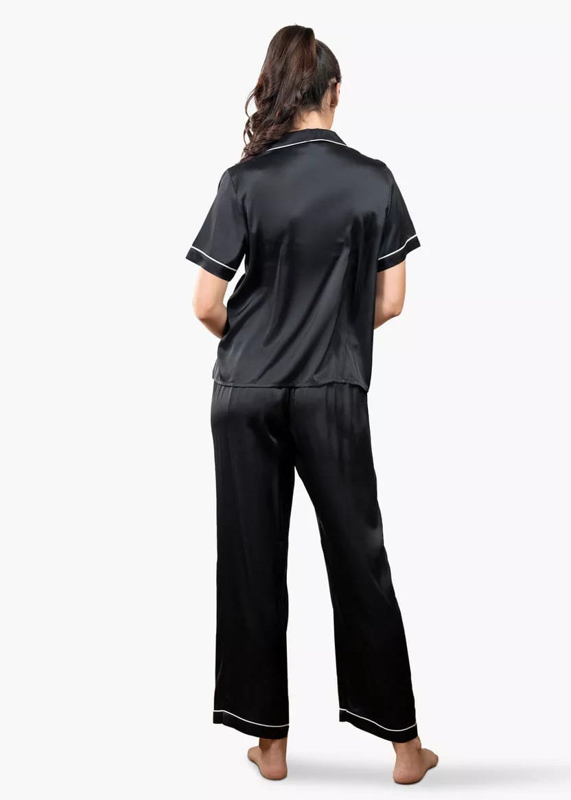 Pipin Silk Night Suit Set