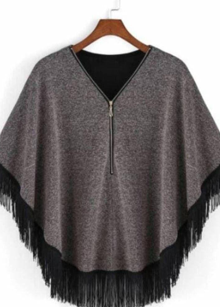 Winter Women's Fleece Cape Poncho