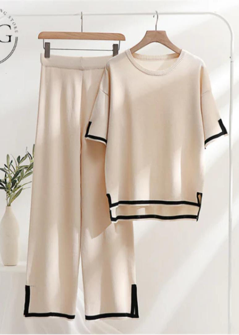 2-Piece Beige Lounge Wear for Women