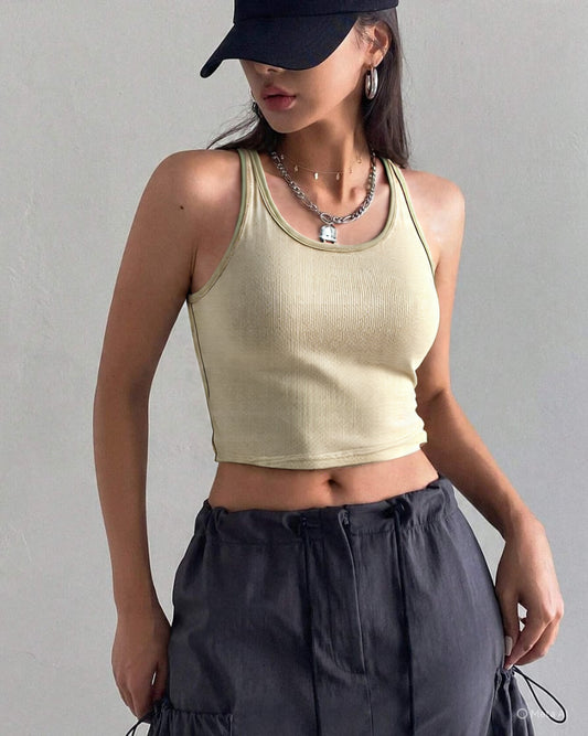 Cream Tank Top