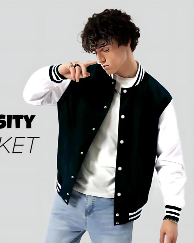 Varsity Jacket Black and White