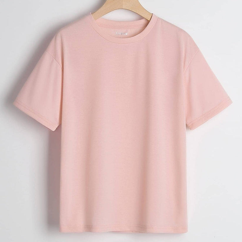 Classic Comfort - Pink Half Sleeve T-Shirt