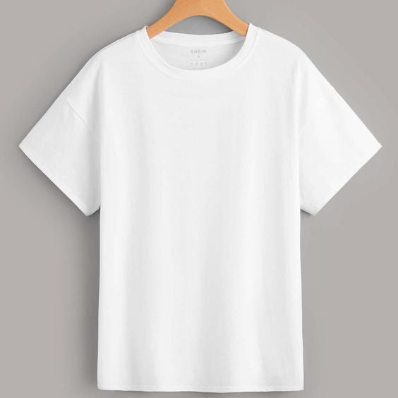 Classic Comfort - White Half Sleeve T-Shirt